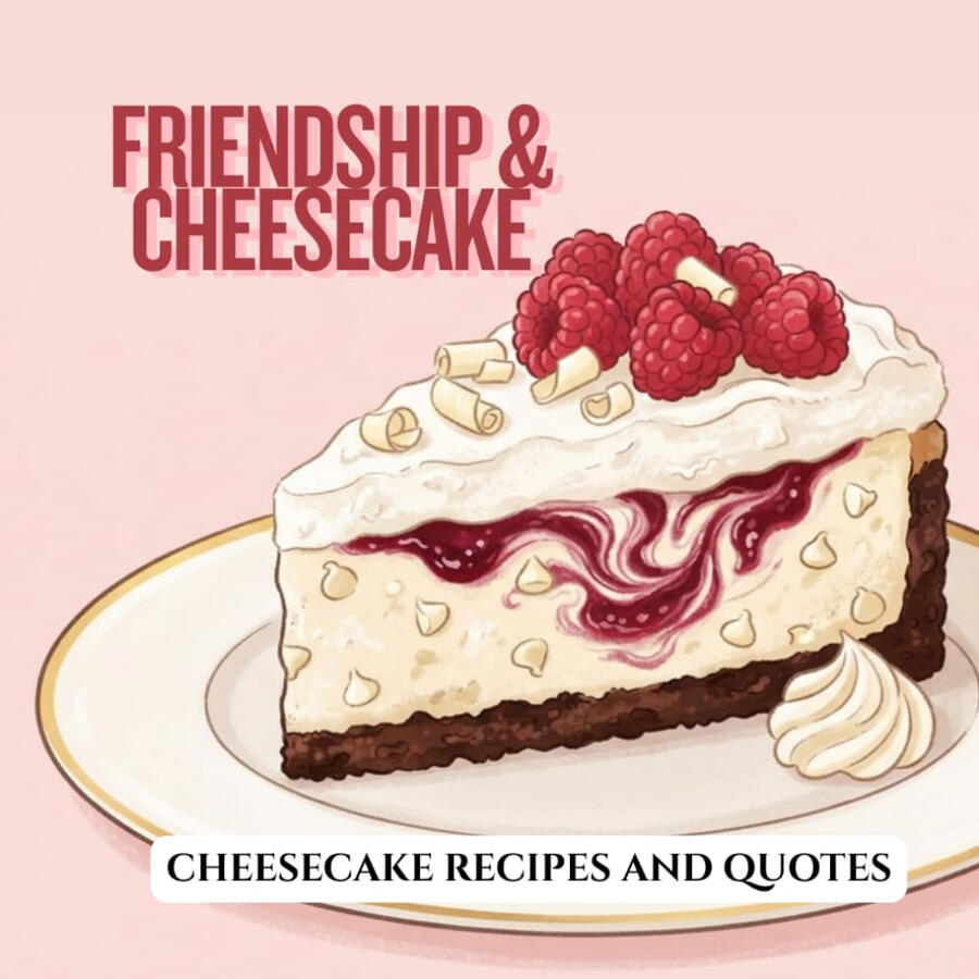 Friendship & Cheesecake: Cheesecake Recipes And Quotes